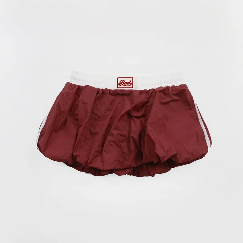 Brownm 2024 Summer New Women's Wear Ballet Dress Short Skirt Match-Colored Splicing Half-Dress Skirt
