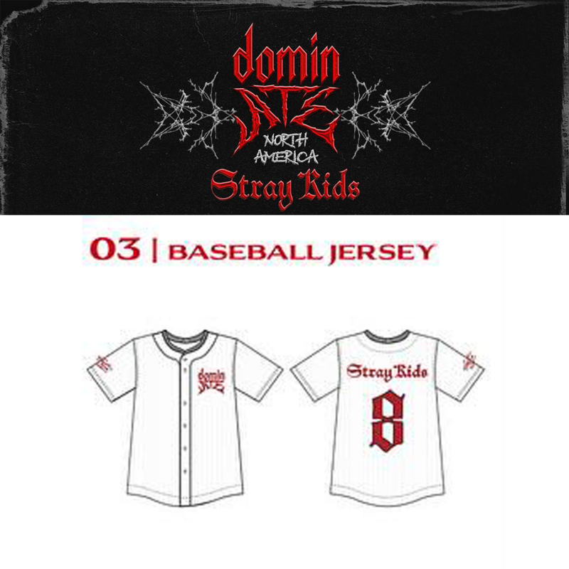 Stray Kids ユニフォーム World Tour dominATE SKZ Stray Kids Dominate World Tour 2025 Merch Jersey Cosplay