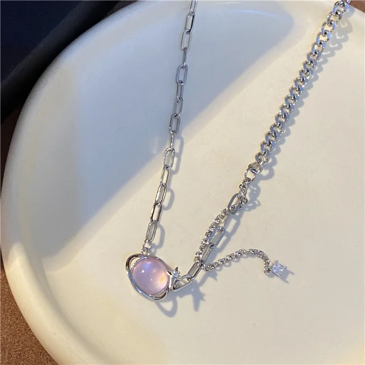 Milky Way Planet Heart Necklace KERENTILA