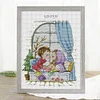 4 Season Window-Winter-14CT Stamped Cross Stitch Kit(29x38cm)