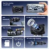 2K HD WiFi Motorcycle Camera IP67 Waterproof Motorcycle Dash Cam 140 Degree Wide Angle Driving Dash Cam DVR Camcorder for Cycling