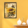 Sunflower And Bee-11CT Stamped Cross Stitch 40*55cm/15.75*21.65in