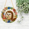 Diamond Painting Kit Hedgehog Mushroom Floral Wreath 9.45x9.45in