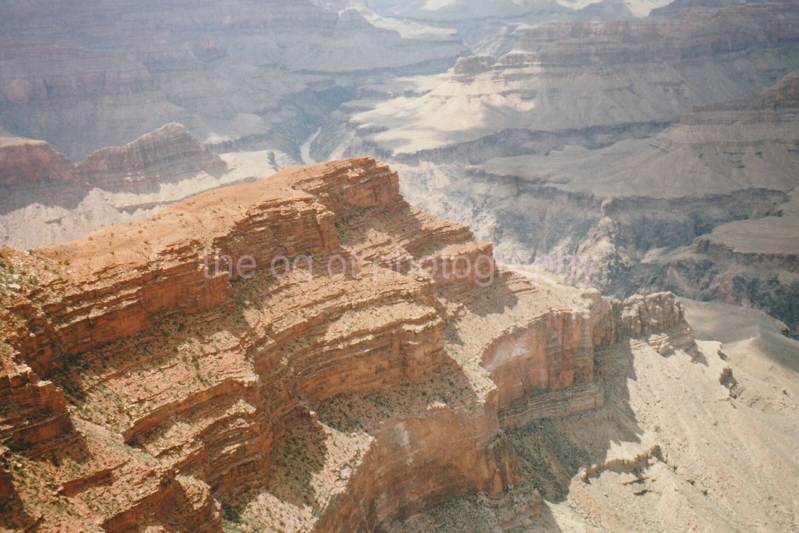Grand Canyon FOUND Photo Poster paintingGRAPH ColorOriginal VINTAGE 93 6 U