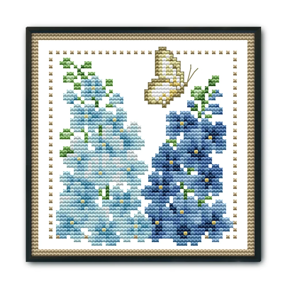 11ct Stamped Cross Stitch - Flower(17*17cm)