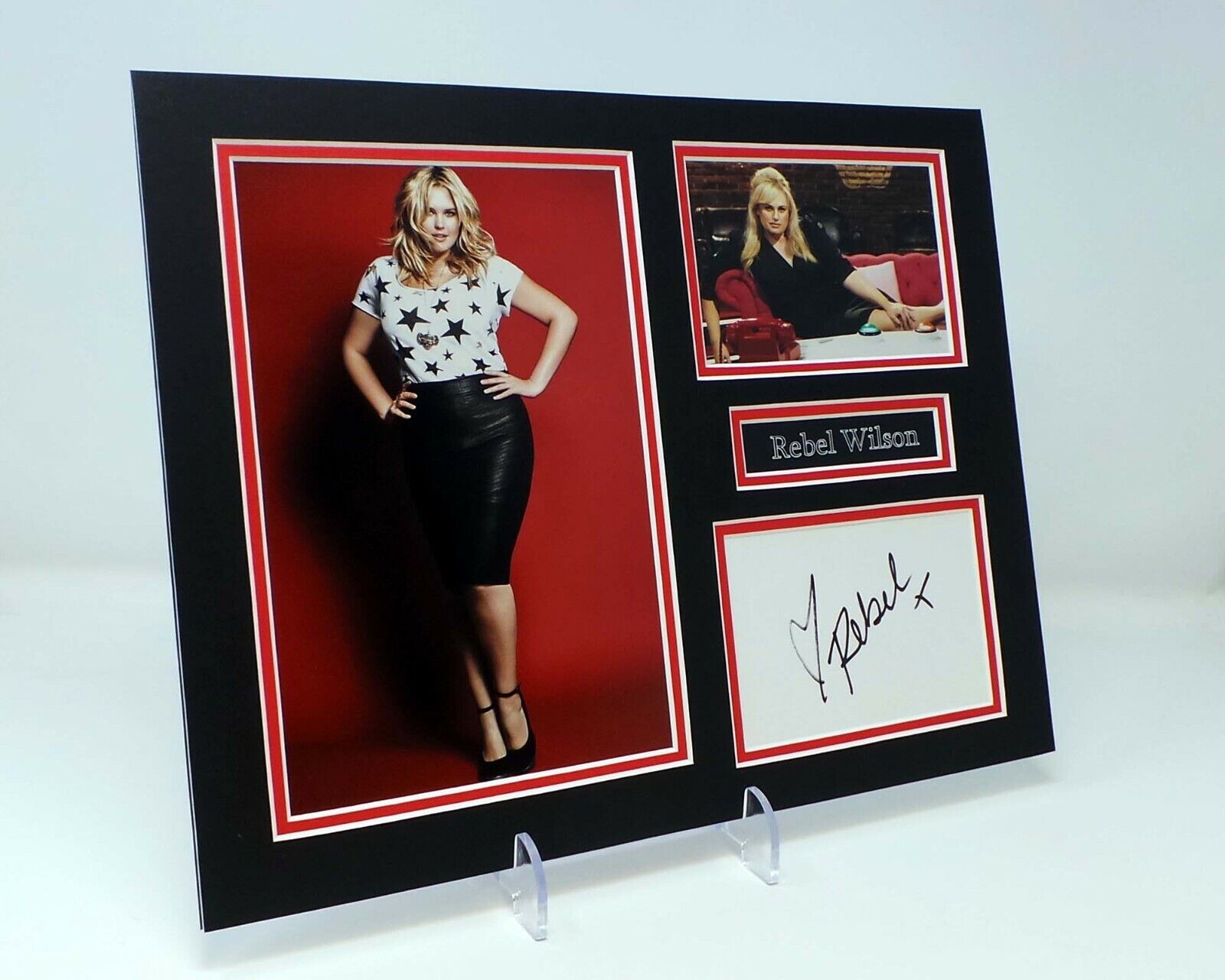 Rebel WILSON Signed Mounted Photo Poster painting Display AFTAL COA Australian Actress Comedian