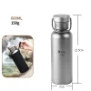 Pure titanium outdoor sports water bottle, large-capacity single-layer lightweight titanium water bottle for cycling, mountaineering, travel, portable and camping