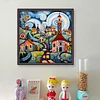 Colorful House - 14CT Counted Cross Stitch - 40*40cm