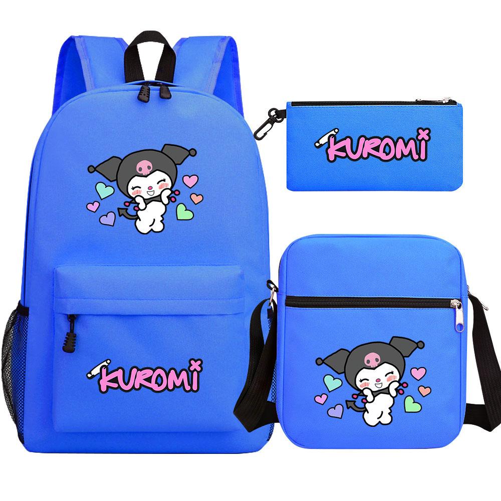 Mayoulove Kuromi Backpack Lightweight Design For School And Outdoor Activities-Mayoulove