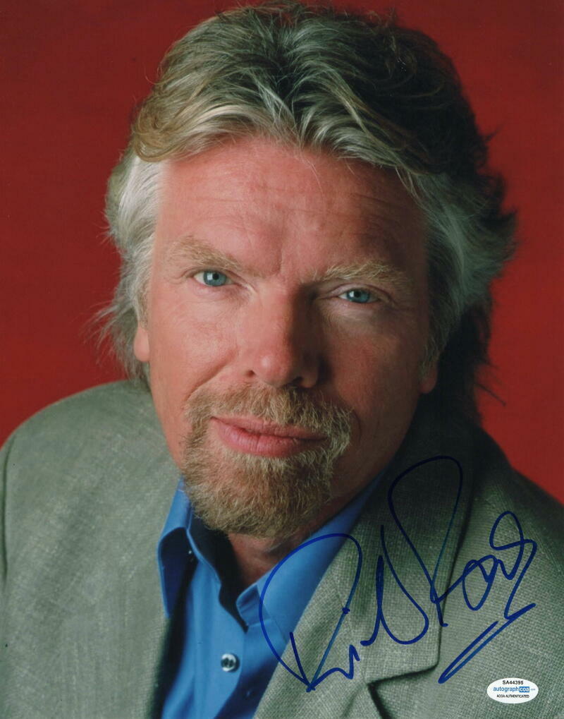 RICHARD BRANSON SIGNED AUTOGRAPH 11x14 Photo Poster painting - VIRGIN GROUP FOUNDER RARE ACOA