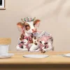 Diamond Painting Acrylic Cow Family Tabletop Ornaments Kit