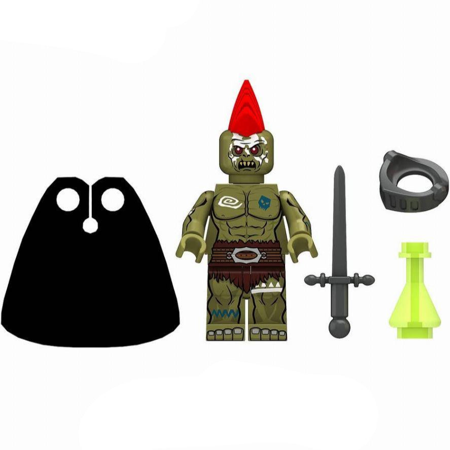 Orc Rogue Custom Warcraft Game Minifigure Minifigure Bricks monstertoys