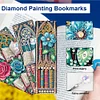 4Pcs Diamond Painting Books Flowers Diamond Painting Bookmark for Bookworm