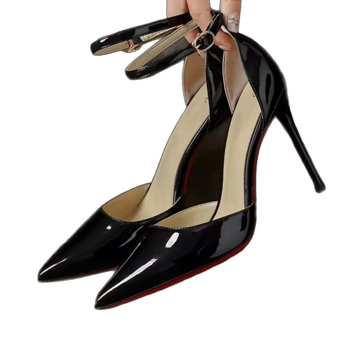 Breakj Breakj Heel High Heel Head In The Tip Of The Hollow Sexy Single Shoe Large Size High Heel Shoes With Simple Metal