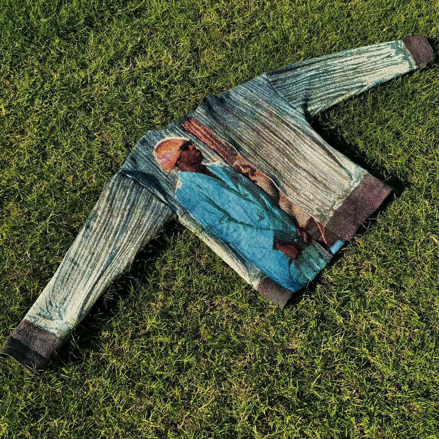 Hip Hop Tapestry Crew Neck Sweatshirt