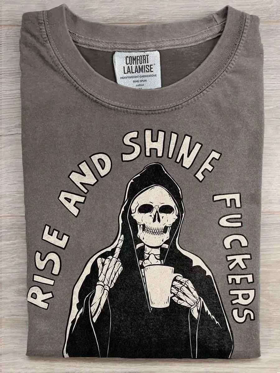 Eagerlys Rise And Shine Fucker T-shirt Eagerlys