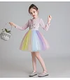 Kid Baby Girls Unicorn Party Rainbow Fancy Flower Dress