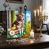 Framed Diamond Painting - Full Round Drill - Dog (25x25cm)