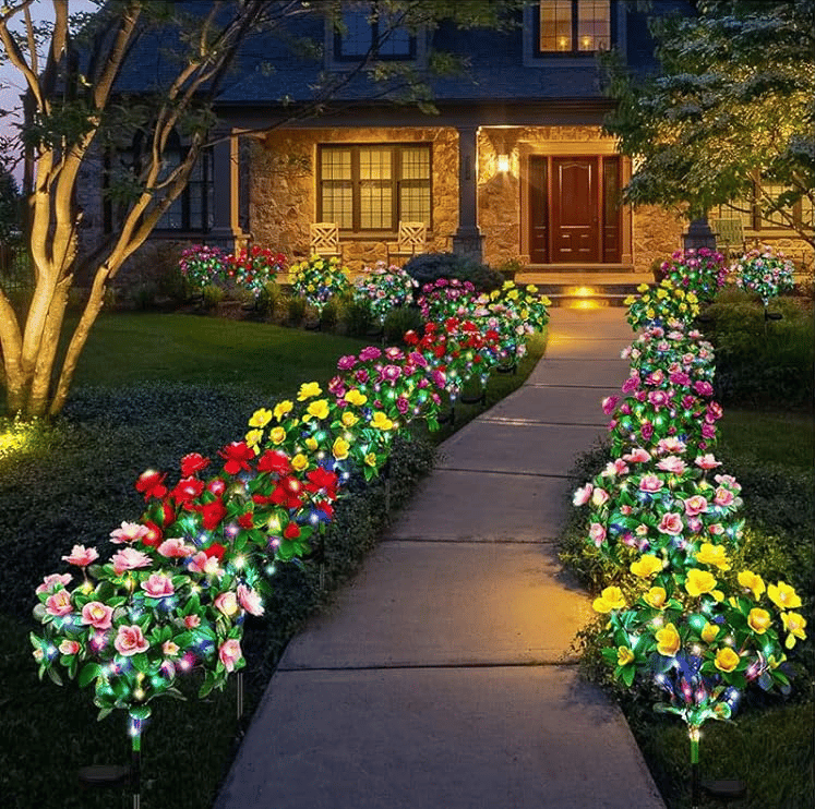 🎄Azalea Flowers Solar-Powered Lights 