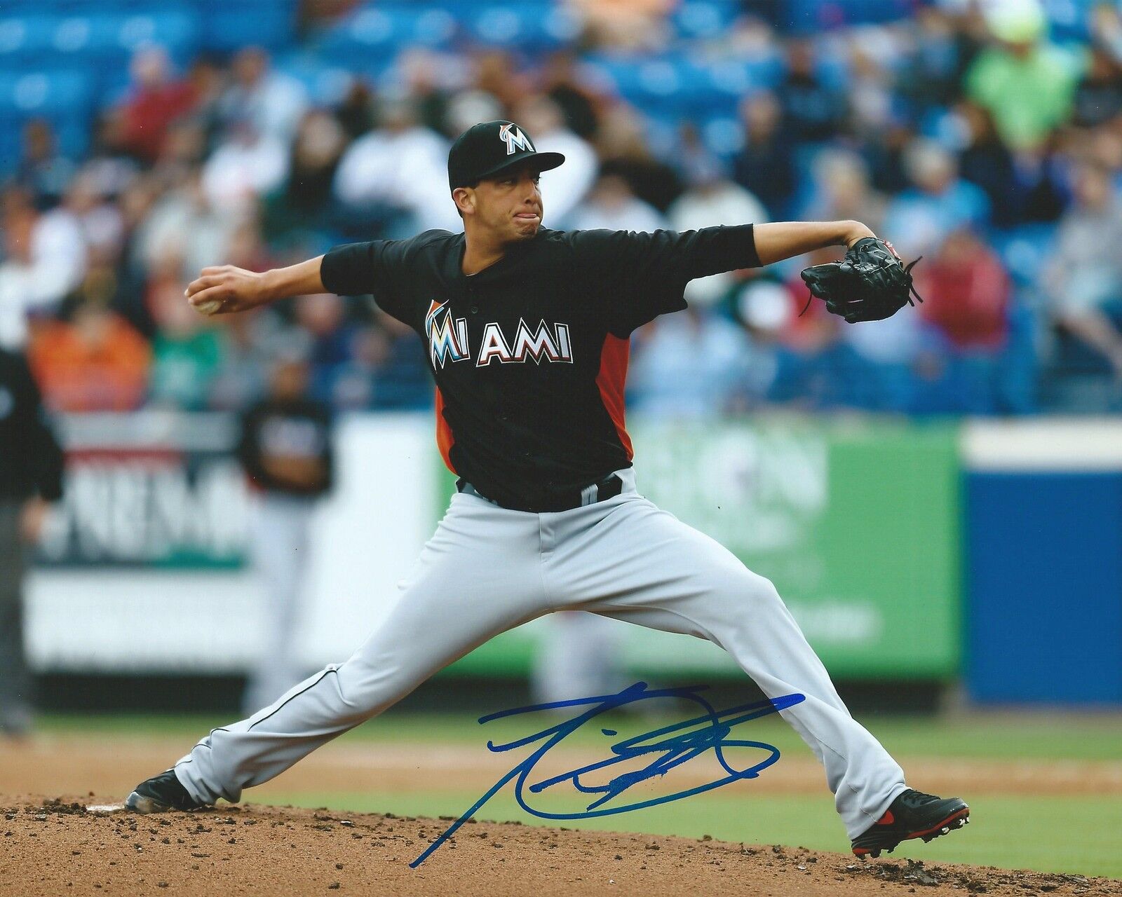 **GFA Miami Marlins *ALEX SANABIA* Signed 8x10 Photo Poster painting COA**