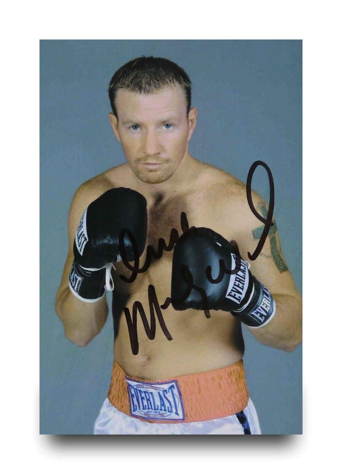 Micky Ward Signed 6x4 Photo Poster painting Boxing WBU Light Welterweight Genuine Autograph +COA