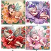 (Multi-Style)Flower Fairy-Partial Special Shaped Diamond Painting 30*30CM