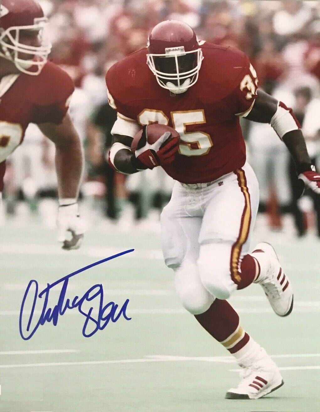 Christian Okoye Autographed Signed 8x10 Photo Poster painting ( Chiefs ) REPRINT