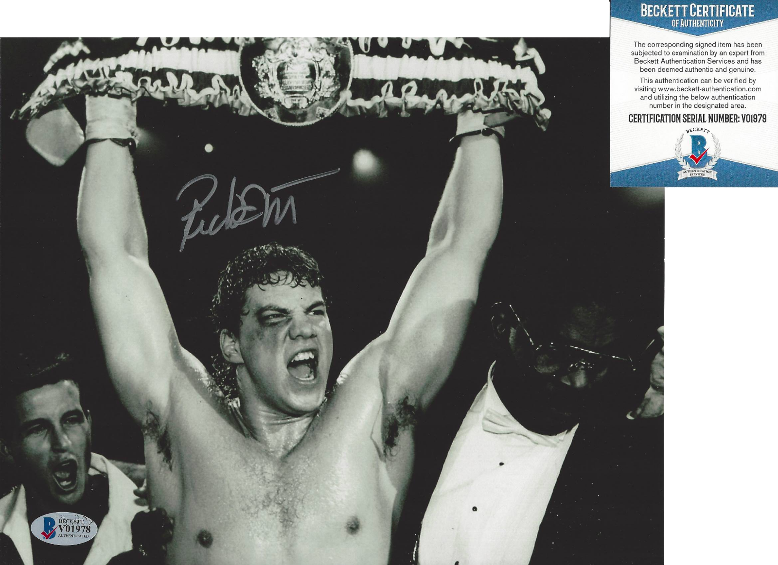 RICHARD GANT SIGNED 'ROCKY V 5' GEORGE DUKE 8x10 Photo Poster painting O PROOF BECKETT COA BAS