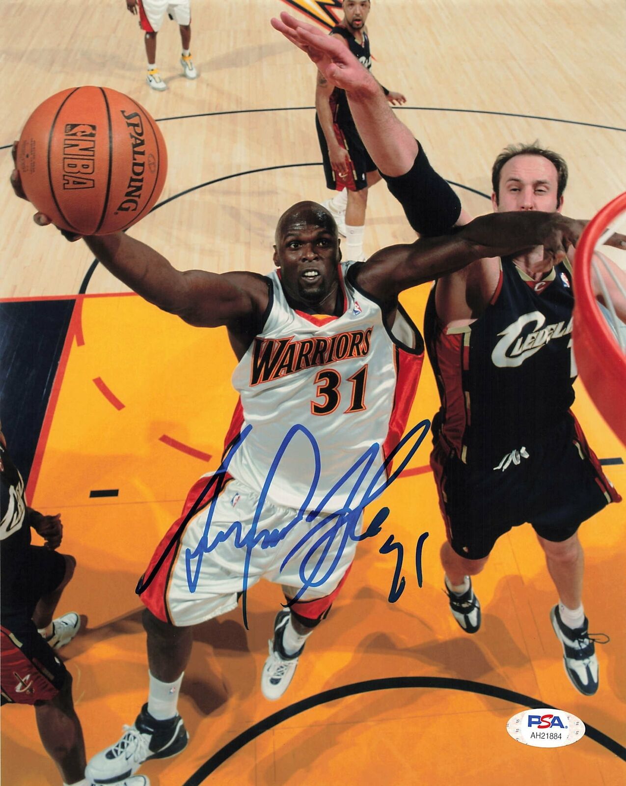 Adonal Foyle signed 8x10 Photo Poster painting PSA/DNA Warriors Autographed