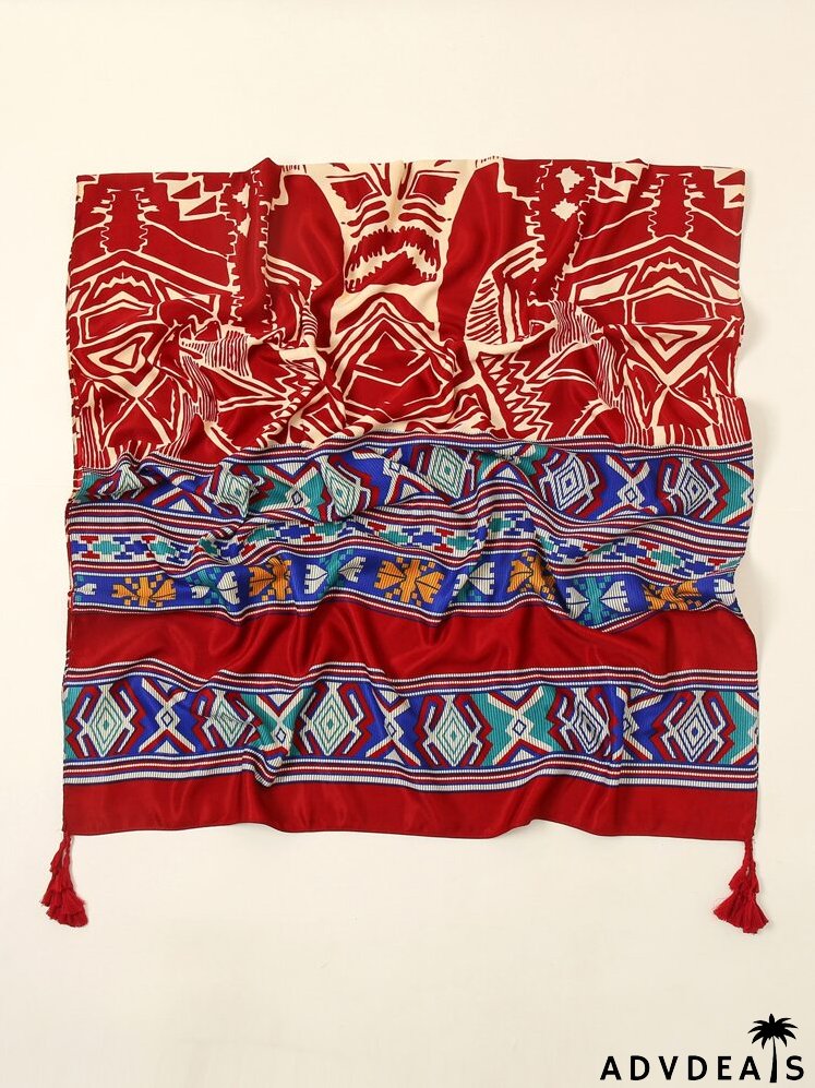 Geometric Print Scarf