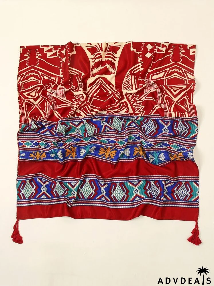 Geometric Print Scarf