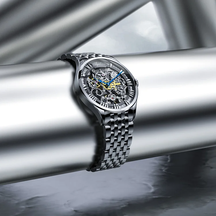 Schwarzwald Engraved Double Sided Skeleton Mechanical Watch