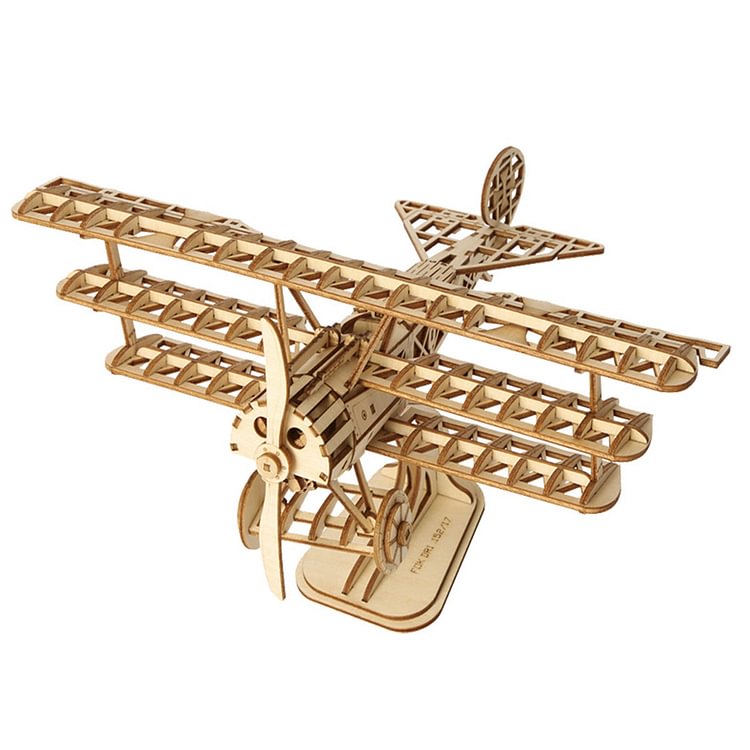 Rolife Bi-Plane TG301 DIY Holzspielzeug 3D Puzzle