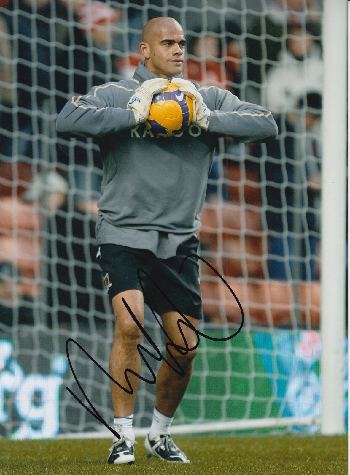 HULL CITY HAND SIGNED TONY WARNER 12X8 Photo Poster painting 1.