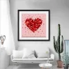 Red Heart  | Full Round Diamond Painting Kits