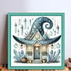 Halloween Hut-11CT Stamped Cross Stitch 40*40cm/15.75*15.75in tapestrymarket