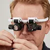 Magnifying Glasses for Hobbies Magnification 8x 15x 23x Headband Magnifier with 2 LED Lights for Reading Watch and Electronic Repair