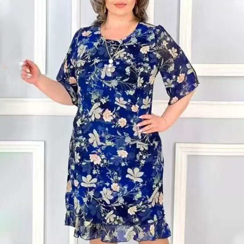🌺Měkké a pohodlné dámské šaty s květinovým vzorem