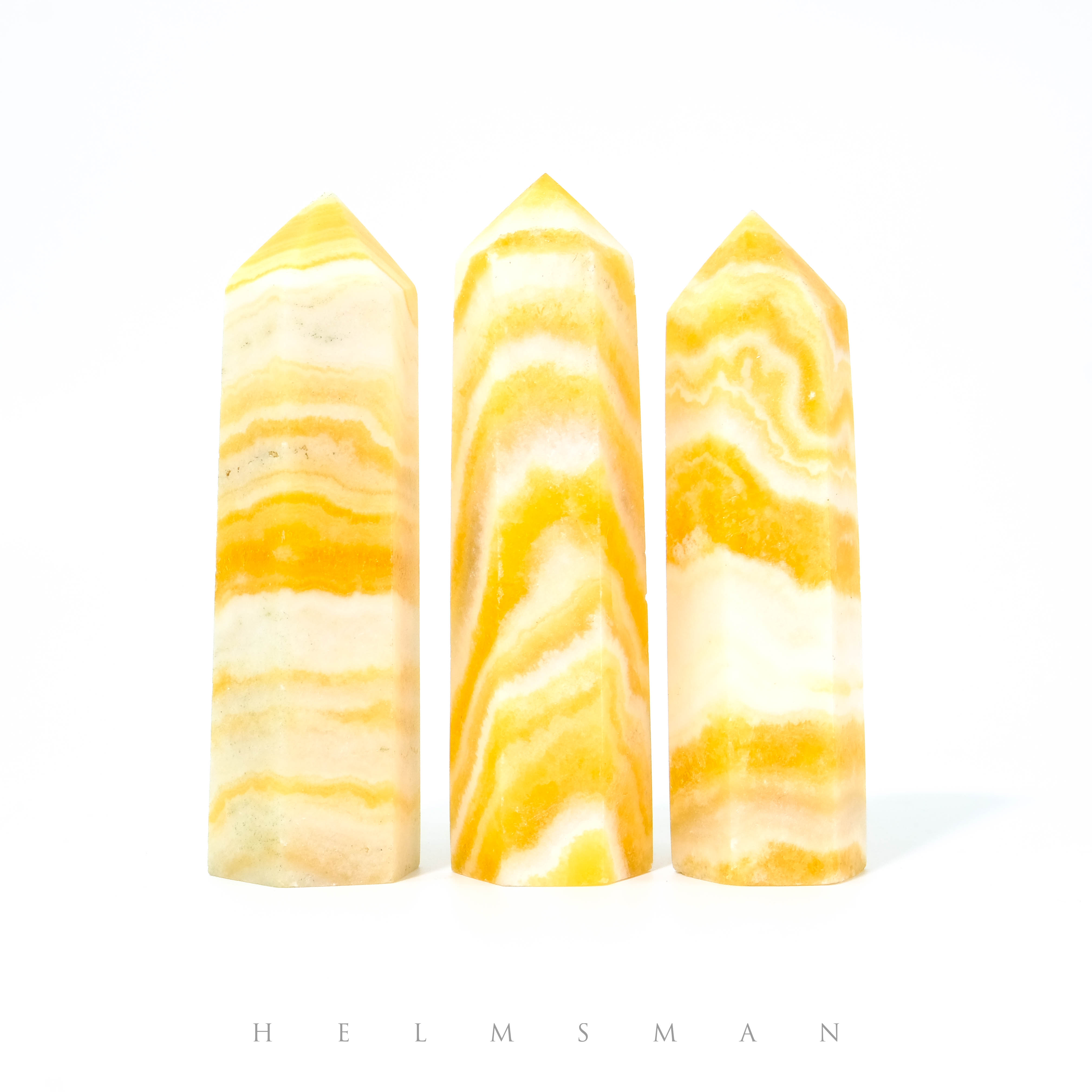 Yellow Calcite Point Tower