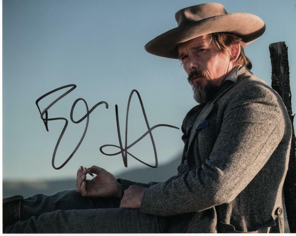 ETHAN HAWKE SIGNED AUTOGRAPHED 8X10 Photo Poster painting - STUD, THE MAGNIFICENT SEVEN WESTERN