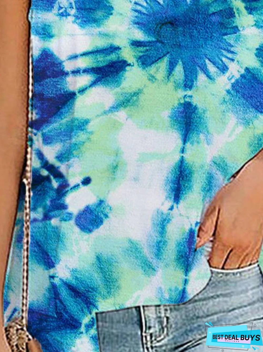 Casual Crew Neck Sleeveless Shirts & Tops