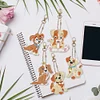 DIY Diamond Painting Keychain-5pcs/Set Dog Bag Keychain Jewelry Gift