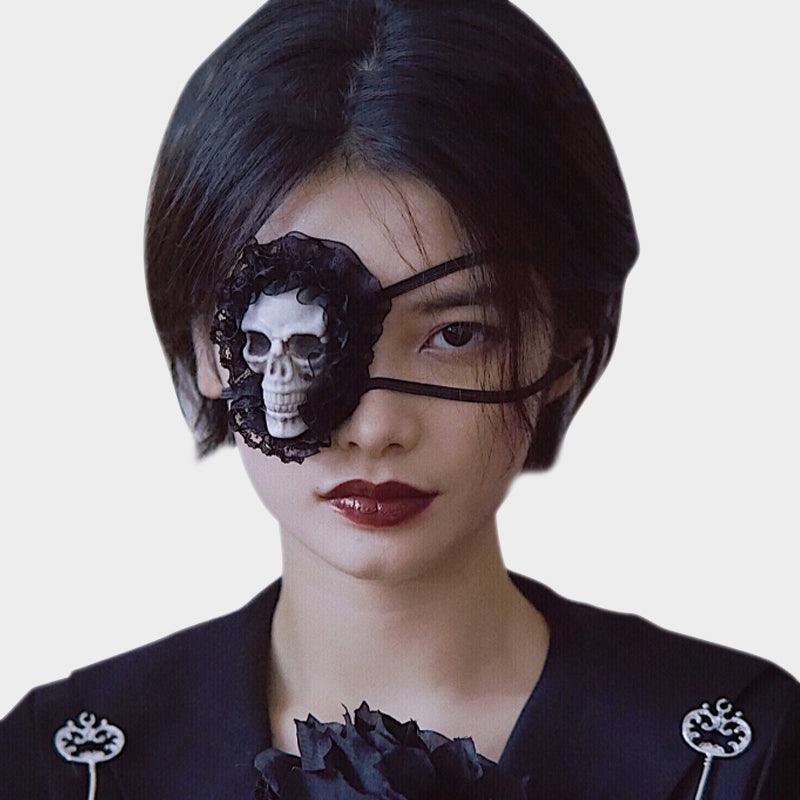 Lace Skull Eye Patch
