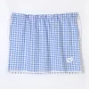 Car Sun Shield Plaid Car Side Window Privacy Curtain