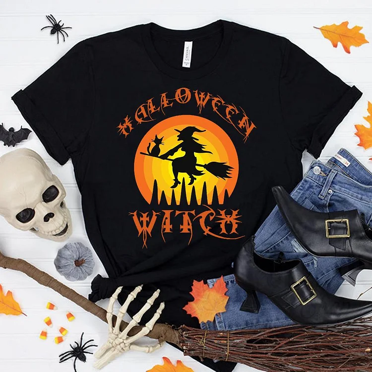 Funny Halloween Witchy T-Shirt-06880-Annaletters