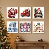 Christmas Full 11CT DIY Stamped Cross Stitch Kits for Adults 40x40cm
