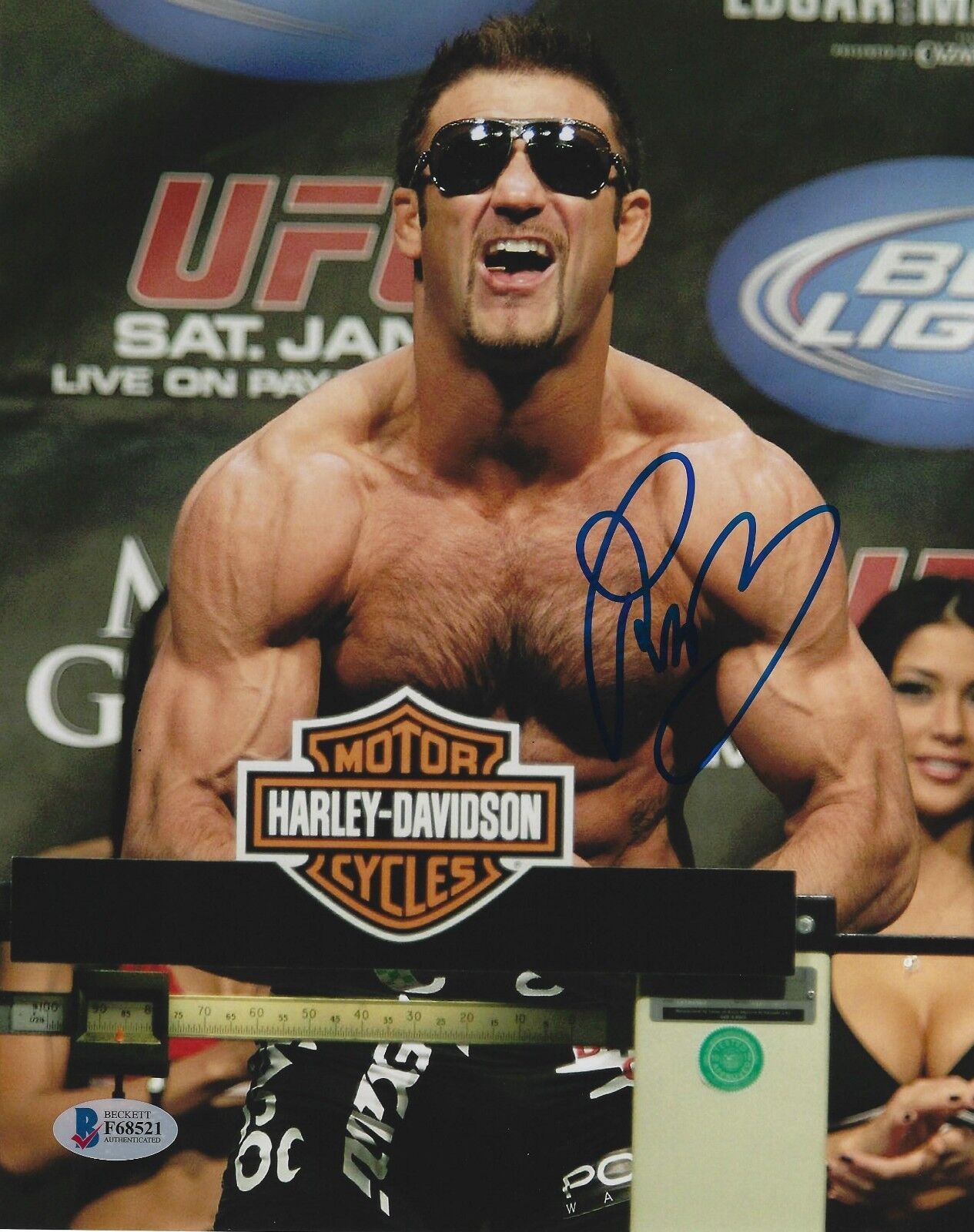 Phil Baroni Signed 8x10 Photo Poster painting BAS Beckett COA UFC Pride FC Picture Autograph 521