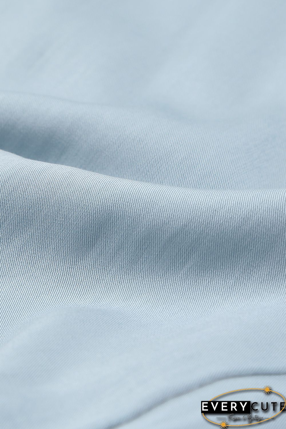 Sky Blue Puff Sleeve Smocked Top