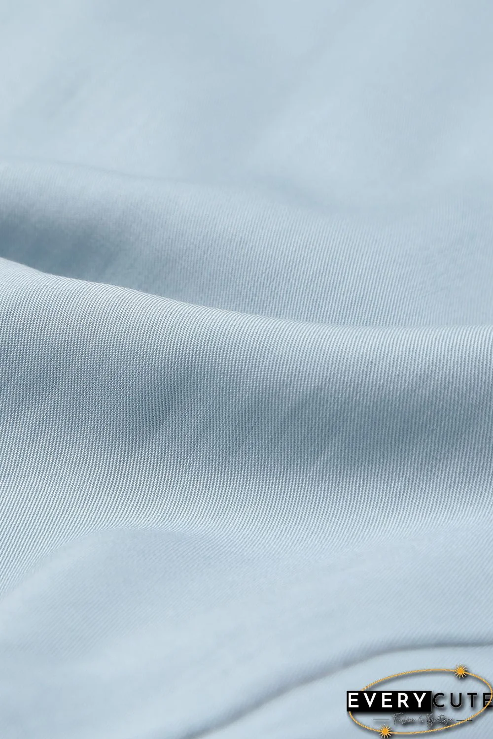 Sky Blue Puff Sleeve Smocked Top