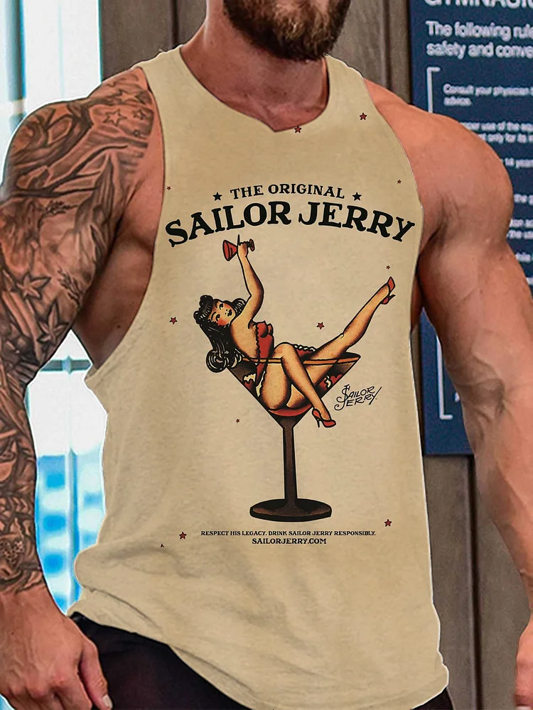 Men's Sailor Jerry Tattoo Tank Top socialshop